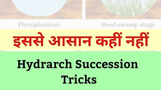 Hydrarch Succession Trick  Hydrosere  NCERT Biology  Ecology Mnemonics  NEET EXPLORER  MTG [upl. by Elam]