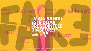 FAKE NEWS Maia Sandu este doar președintele diasporei [upl. by Nadiya]