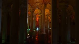 Basilica Cistern istanbul turkey architecture romanhistory travel shorts [upl. by Ahsinuq]