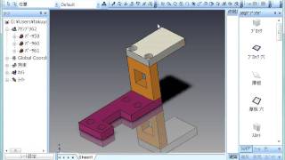 IRONCAD 基本図面化デモ2（3D→2D） [upl. by Nrevel]