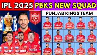 IPL 2025  Punjab Kings Team Squad  PBKS Final Squad IPL 2025 [upl. by Adina20]