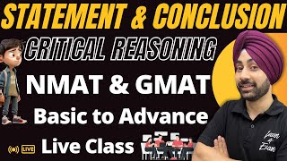 Critical Reasoning  Statement amp Conclusion  NMAT GMAT CAT Important Chapter  Basic to Advance [upl. by Antipas]