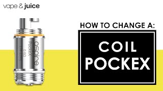 Tutorial how to change a coil on an Aspire Pockex I Vape amp Juice [upl. by Lalage]