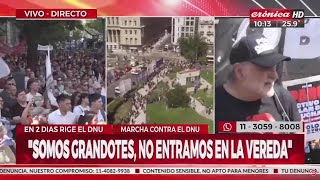 El movimiento piquetero se moviliza junto al sindicalismo combativo  Belliboni en Crónica TV [upl. by Baudoin]