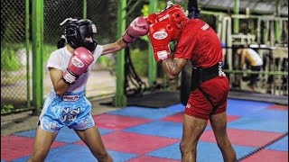 Technical Boxing Sparring  Bangkok Thailand [upl. by Blondy118]