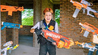 Super Action SWAT amp Power Girl Nerf Guns Fight Crime Group King Nerf war Bandits Guns Mod [upl. by Ahsekal]