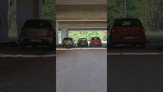 Yaris Ts vs Polo Gti vs Audi a3 Exhaust exhaust exhaustsound shorts turbo reels jdm yaris [upl. by Schertz651]