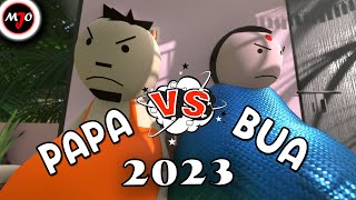 MAKE JOKE OF MJO  PAPA VS BUA 2023  Raksha Bandhan Special By Saurabh Shukla [upl. by Orbadiah]