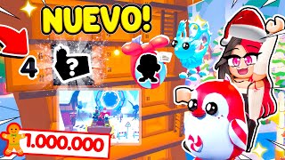 NUEVO MASCOTAS PINGÜINO DE MENTA y PET DE HIELO más MINIJUEGO y CALENDARIO DÍA 4 en ADOPT ME [upl. by Adnahc]