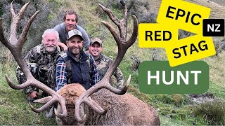 Unbelievable NZ Red Stag Hunting Adventure  Perfect Shot [upl. by Lebam]