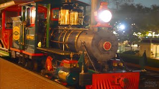 Disneyland Railroad AT NIGHT  Full Grand Circle Tour 2024 at Disneyland Park [upl. by Doane]