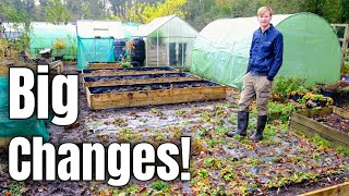 BIG Changes At The Allotment In Autumn  Planting Garlic  Squash Harvest [upl. by Zacks]