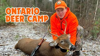 Ontario Deer Camp  Rifle Hunting Whitetails  Filling the Freezer [upl. by Nyleahs]