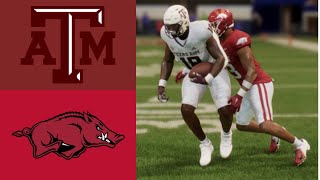 CFB  Texas AM vs Arkansas  Week 12 [upl. by Bartholemy256]