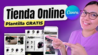 Cómo Crear una Página WEB para Vender Productos GRATIS  TIENDA ONLINE CANVA [upl. by Eener]