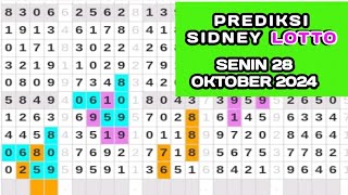 prediksi sydney LOTTO hari ini Senin 28 Oktober 2024tarikan Paito Sydney sdy LOTTO [upl. by Atlee]