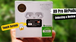 A9 Pro Airpods  Airpods with Touch Display  A9 Pro Unboxing amp Review  GadgetsXo [upl. by Aynna238]