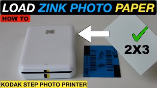 How To Load Zink Photo Paper In Kodak Photo Printer [upl. by Sahpec655]