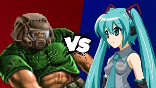 MUGEN Battle  Doomguy vs Hatsune Miku [upl. by Debra]