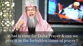 What is the time for Duha prayer amp Can we pray duha during forbidden time  Assim al hakeem [upl. by Lasorella]