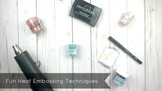 Fun Techniques with Embossing Powders [upl. by Carbrey360]