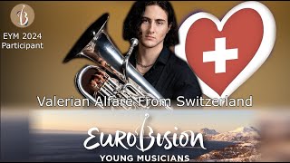 Get To Know Valerian Alfaré From Switzerland  Eurovision Young Musicians 2024 [upl. by Mita]