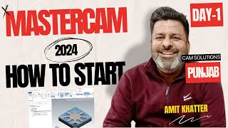 Mastercam 2024 tutorials  Mastercam 2024 में Design और Programming कैसे बनाएं [upl. by Gnilrac]