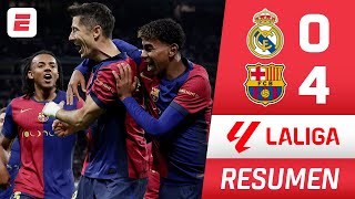 Barcelona HUMILLÓ al Real Madrid GOLEADA 40 con GOLES de Lewandowski Raphinha y Yamal  La Liga [upl. by Ahcsim]