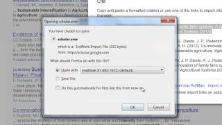 How To Export RIS From Google Scholar Using EndNote [upl. by Grassi]