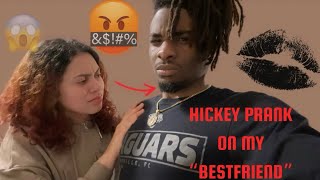 Hickey Prank on my “CRUSH” … Went extremely wrong🤣 She punched me [upl. by Cristen]