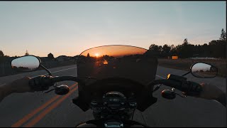 Harley Davidson and CFMOTO 300NK on a Perfect Sunset Ride [upl. by Ile]