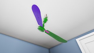 Roblox Ceiling Fan Invention Super Funny Wobbly Ceiling Fan Video [upl. by Tiffie]