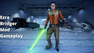 Star Wars Battlefront II  Ezra Bridger Mod Gameplay Ahsoka amp Rebels [upl. by Eihs]