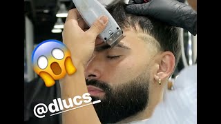 Low Taper amp New Eyebrow Trend Barber Tutorials Zay The Barber Cut On Dlucs [upl. by Orten898]