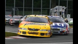 Ambrose SlipsEdwards Flips NASCAR Montreal 08302009 [upl. by Ociral]