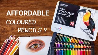 Brustro Coloured Pencils  Review Swatches and Demo What you need to know before buying [upl. by Leupold731]