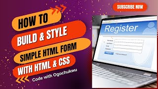 How to build and style css form with HTML and CSS [upl. by Michi]