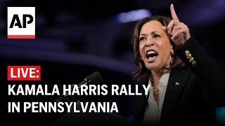 LIVE Kamala Harris rally in Erie Pennsylvania [upl. by Encratia]