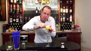 How to Zest a Lemon  Adding a Lemon Zest to Martinis [upl. by Pestana789]