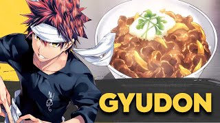 How to make Gyudon by Yukihira Soma  Food Wars  Shokugeki no Soma [upl. by Hpesoj292]