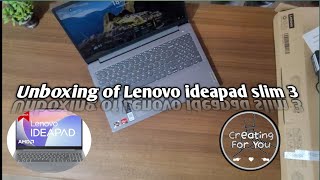 Lenovo ideapad slim 3 Unboxing unboxing lenovo laptops [upl. by Gula195]