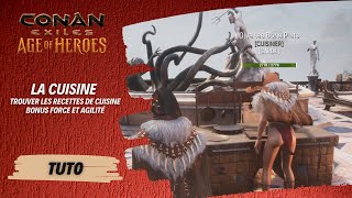 Conan Exiles  Tuto cuisine  Devenir un grand chef de cuisine pour soptimiser au combat [upl. by Enirak]