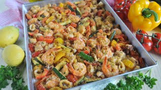 Gamberoni calamari e verdure gratinati al forno [upl. by Camey614]