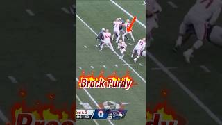 GOTTA see this first Down by Brock Purdy 👀 shorts nfl football [upl. by Htebazila]