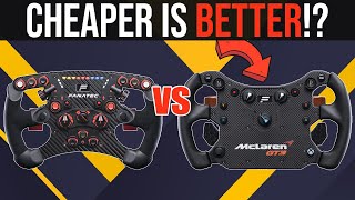 Fanatec CSL Elite McLaren GT3 V2 vs ClubSport Steering Wheel Formula V2  REVIEW [upl. by Lunnete]