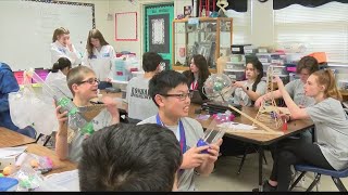 Bonham Middle School Science Olympiad Team heads to state [upl. by Nytsirk476]