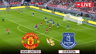 🔴Live  Manchester United vs Everton I English Premier League 202425 I Live Match eFootball Pes 21 [upl. by Eillit]