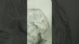 Rabindranath Tagore drawing pencil sketch [upl. by Sisile287]