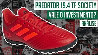 CHUTEIRA ADIDAS PREDATOR 194 TF SOCIETY  ANÁLISE  REVIEW  CAMISAS E CHUTEIRAS [upl. by Arym]