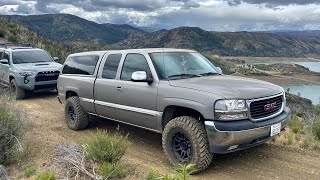 BASIC BUDGET OVERLANDING RIG Full Sized Truck First Trip Out Rough Country Leveling Kit TESTED [upl. by Armalda]